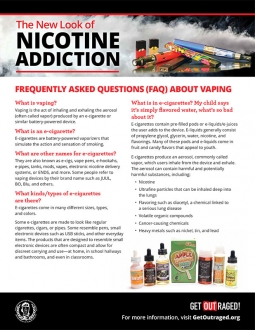 Vaping Frequently Asked Questions (FAQ) Brochure - English